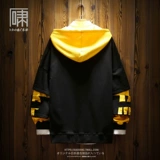 Комплект в стиле хип-хоп с капюшоном, металлическая толстовка, куртка, в стиле панк