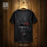 Летний прилив бренд национальный прилив китайский стиль единорога вышита с коротки