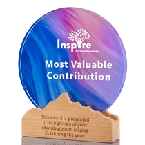Crystal trophy custom-made creative colorful solid wood medal custom-made company annual meeting awards to commemorate outstanding employees