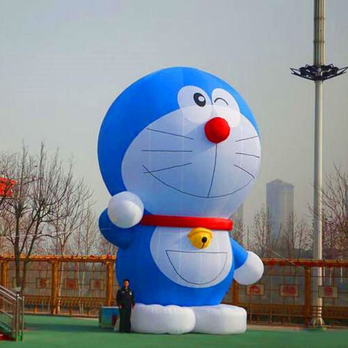 Custom inflatable cartoon inflatable robot cat jingle cat Doraemon doll blue fat little yellow man opening publicity