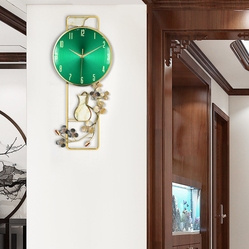 Living Room Hung Watches Home Light Lavish Shells Decoration Mute Fashion Creative Nets Red Upmarket New Chinese Quartz Wall Clocks