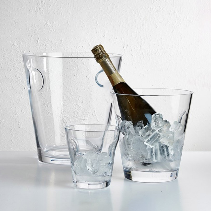 Ice Send ] NUDE crystal glass ice bucket of Europe original imported red wine champagne bucket ice bucket