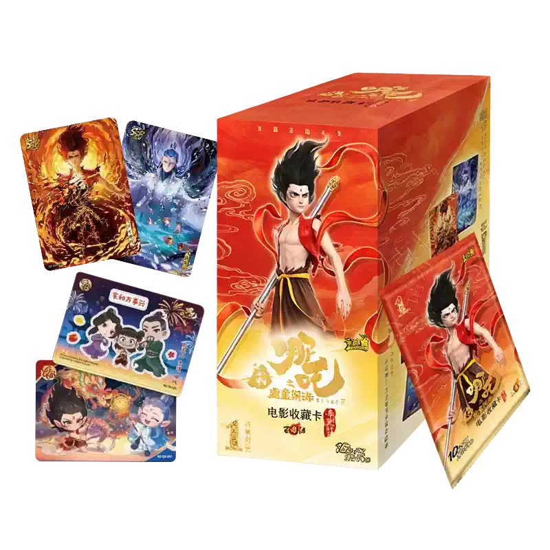 鐔鑑賞 百鐔 1・2 特装版 卡游正版哪咤之魔童闹海卡牌斗天包EX版必出稀有卡且原封未拆-Taobao-Tmall