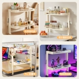 Настольный стеллаж для хранения, многослойный стол, компьютерный стол, зажимной кронштейн, настольная столешница, полка для хранения, артефакт