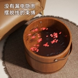 Портативная зимняя деревянная ванна для домашнего использования из натурального дерева