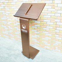 Rose Gold Building Contract Vertical Flip Recipe Menu Room Property High-grade Electroplated Black Data rack