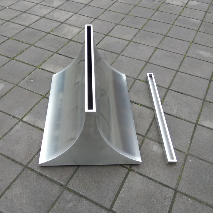 Stainless Steel Advertising Standing Plate Steel Transparent Glass Display Standing Plate Arc Base Manufacturer to Tut Come-like Order