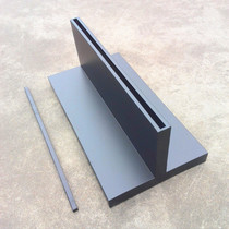 T-type black advertising stand display stand to map custom iron paint square black billboard poster stand base