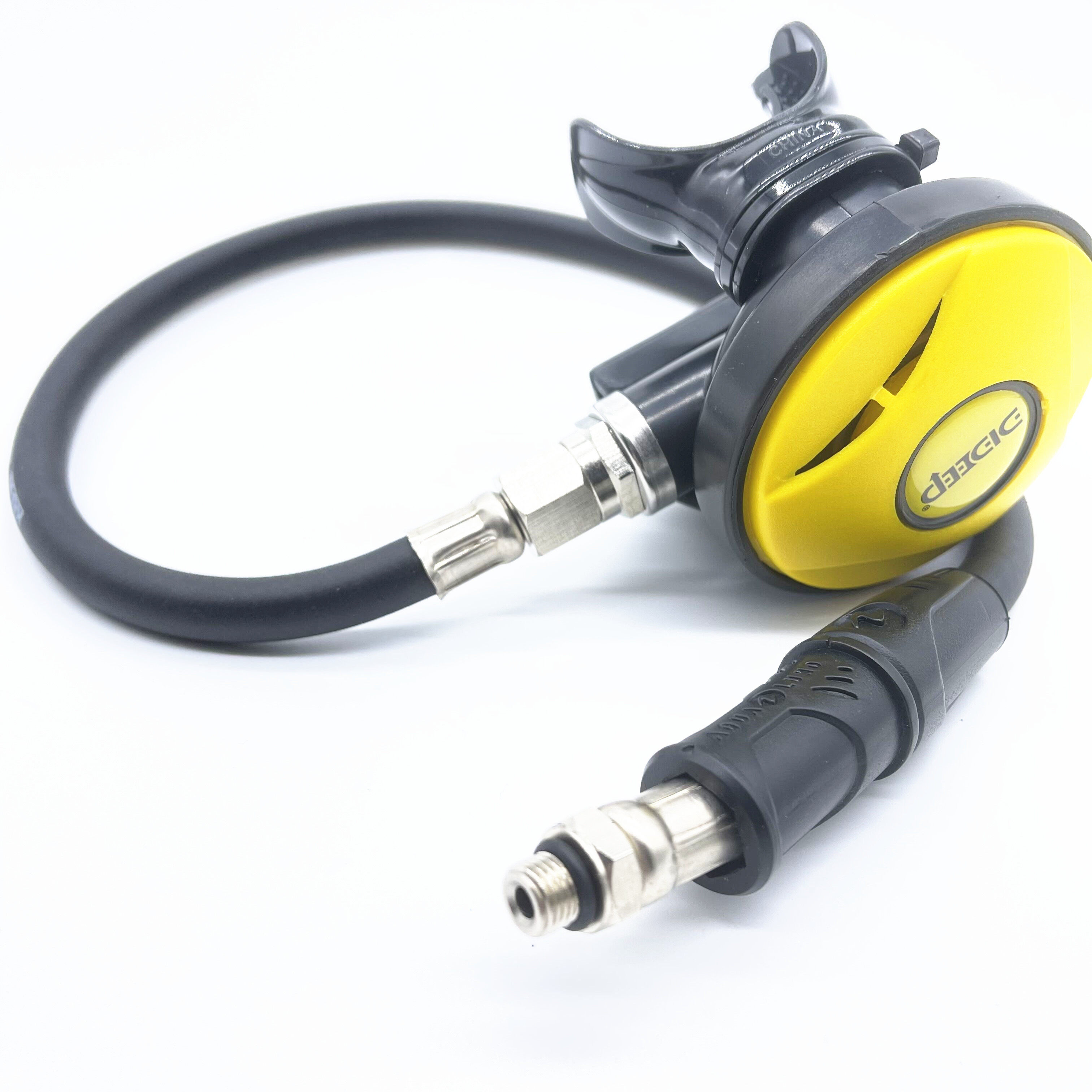 Dive-dive absorber equipment with gas supply valve underwater secondary pressure reduction valve device deep dive oxygen bite mouth