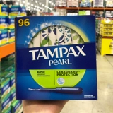 Канада Tampax Danbisi Санитарная хлопчатобумажная полоса Пластиковая катетер -тип встроенный -в хлопковой палочке Негабаритное обычное движение 96
