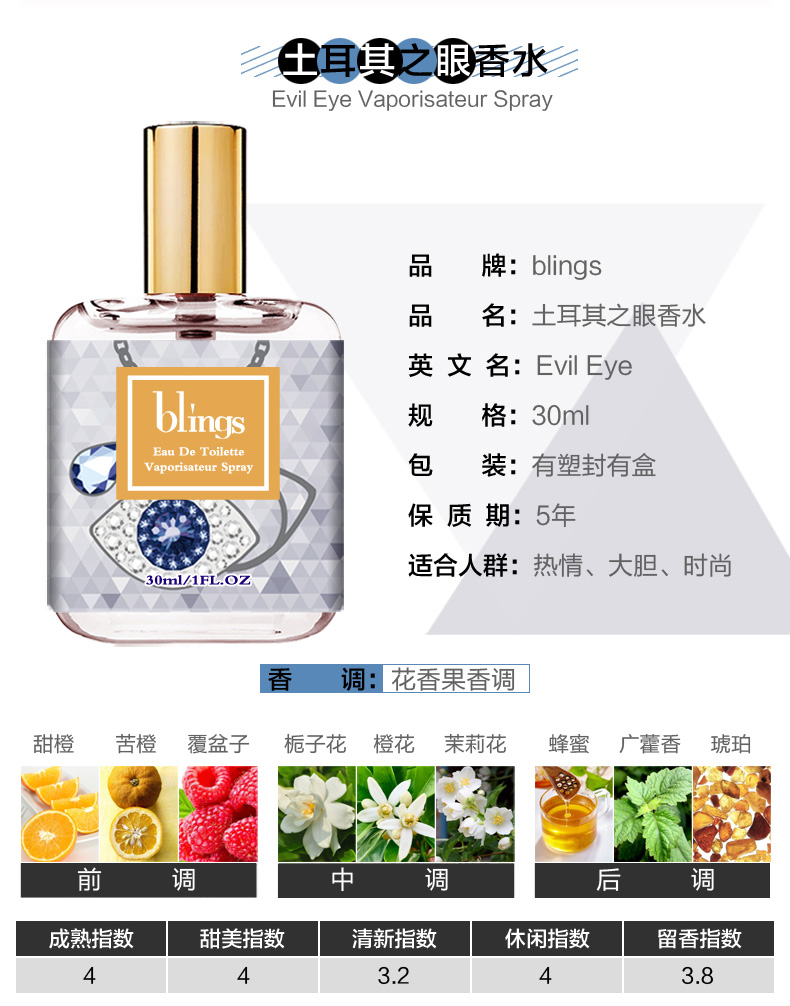 Blings kỳ lân Darjeeling trà xanh nhỏ cúc gió nước hoa kéo dài hương thơm nhẹ sinh viên thời đại tươi - Nước hoa nước hoa another 13