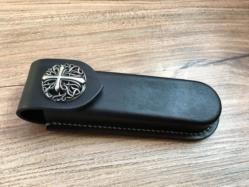Da dày thực vật da rám nắng Bộ dao quân đội Thụy Sĩ Bộ dao gấp da Trường hợp Handmade tùy chỉnh Treo đai Công cụ dao đặt dao xếp đa năng victorinox