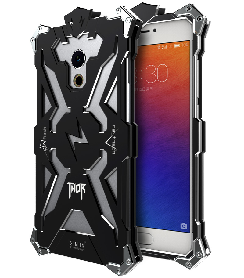 SIMON THOR Aviation Aluminum Alloy Shockproof Armor Metal Case Cover for MEIZU Pro 6 | MEIZU Pro 5