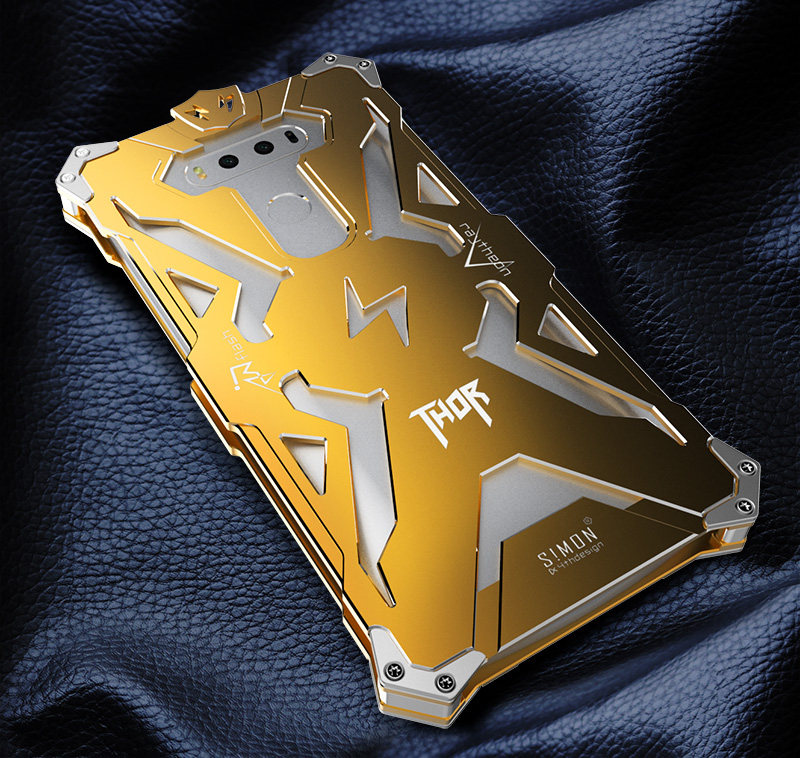 SIMON THOR Aviation Aluminum Alloy Shockproof Armor Metal Case Cover for LG V20