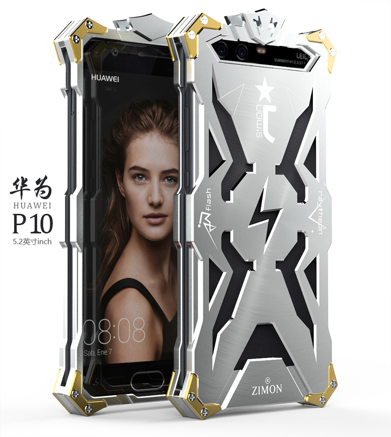 SIMON THOR Aviation Aluminum Alloy Shockproof Armor Metal Case Cover for Huawei P10 & Huawei P10 Plus