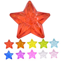 Large Number Children Acrylic Crystal Clear Pentagram Stars Kids Reward Gifts Dig Jewel Toys Pendulum Trinkets