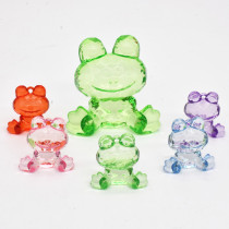 Childrens large number transparent acrylic Crystal frogs Toys Animals Stuffed Children Festival Gifts Reward Gift