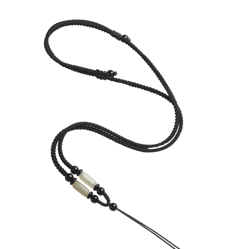 Подвеска из нефрита, агатовое ожерелье, плетеный ремешок, золотой изумрудный защитный амулет, пряжка подходит для мужчин и женщин