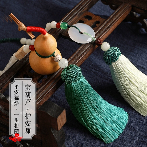 Натуральная подвеска для машины, защитный амулет подходит для мужчин и женщин с кисточками, зеркало заднего вида, аксессуар