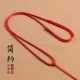 Hand-woven men's and women's red rope necklace rope emerald jade pendant gold pendant rope pendant lanyard hanging neck