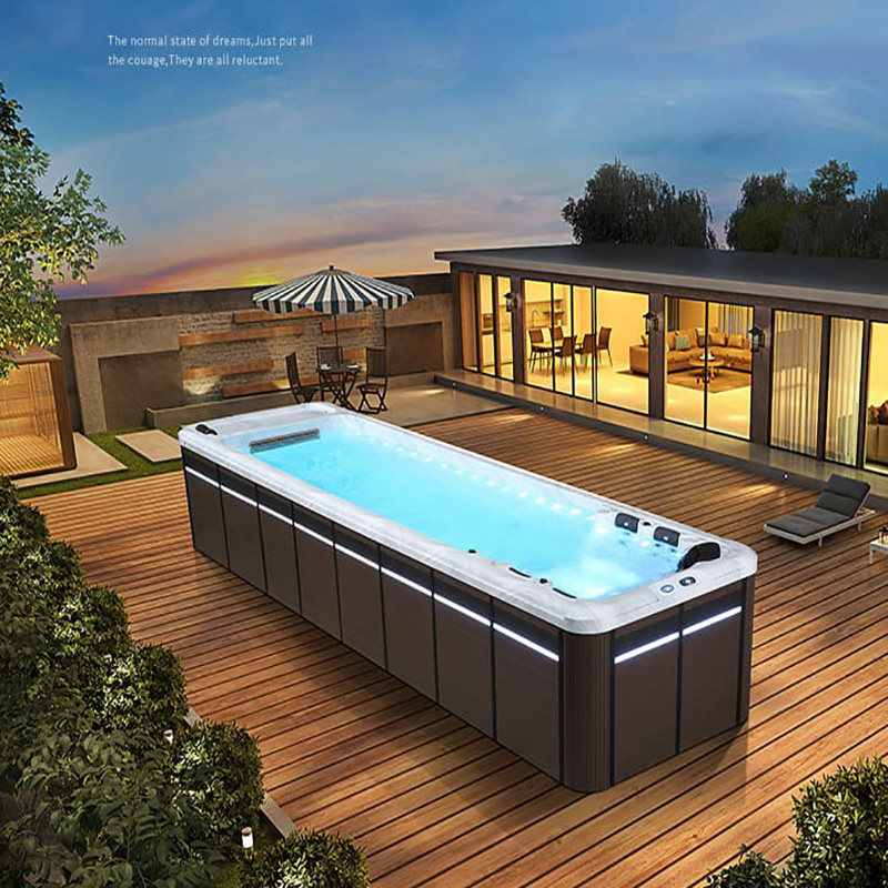 Swimming pool outdoor home courtyard villa indoor constant temperature heating infinity surfing spa massage fitness swimming pool