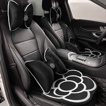 Car Cushions All Season Universal Linen Cartoon Goddess Cute Mesh Red Seat Cushion Rear Three Sets Single Sheet Seat Cushion