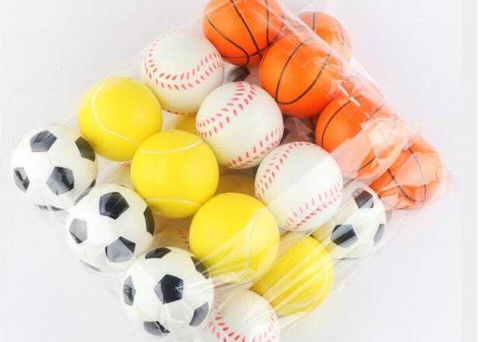 6 price PU sponge solid soft blue ball tennis gift pressure ball hand pinch decompression vent ball children's toy ball