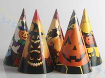 Children Halloween party party decoration children pumpkin bat Spider cartoon paper hat festival dress up props