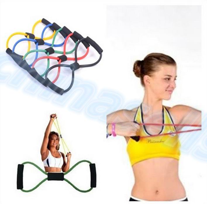 8-character puller home fitness elastic belt yoga equipment female practice open shoulder beauty back artifact stretcher eight-character rope