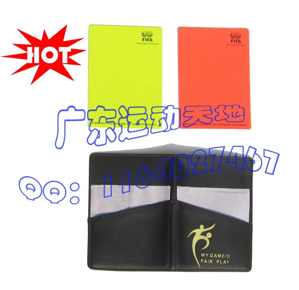 FIFA football match referee special warning card red yellow card football yellow card football red card special offer