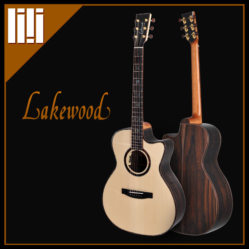 Guitar Square Germany Handmade Lakewood Lakewood M-45 CP Notched Electric Box Acoustic Guitar