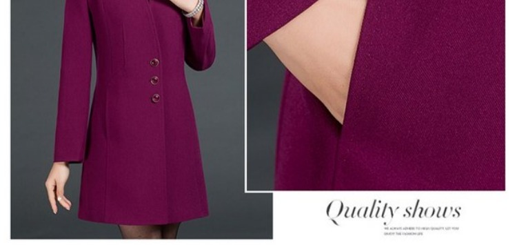 Áo khoác dài tay mùa thu cho mẹ 40-50 tuổi 2019 áo khoác dài cho nữ trung niên mới - Quần áo của mẹ áo kiểu nữ trung niên