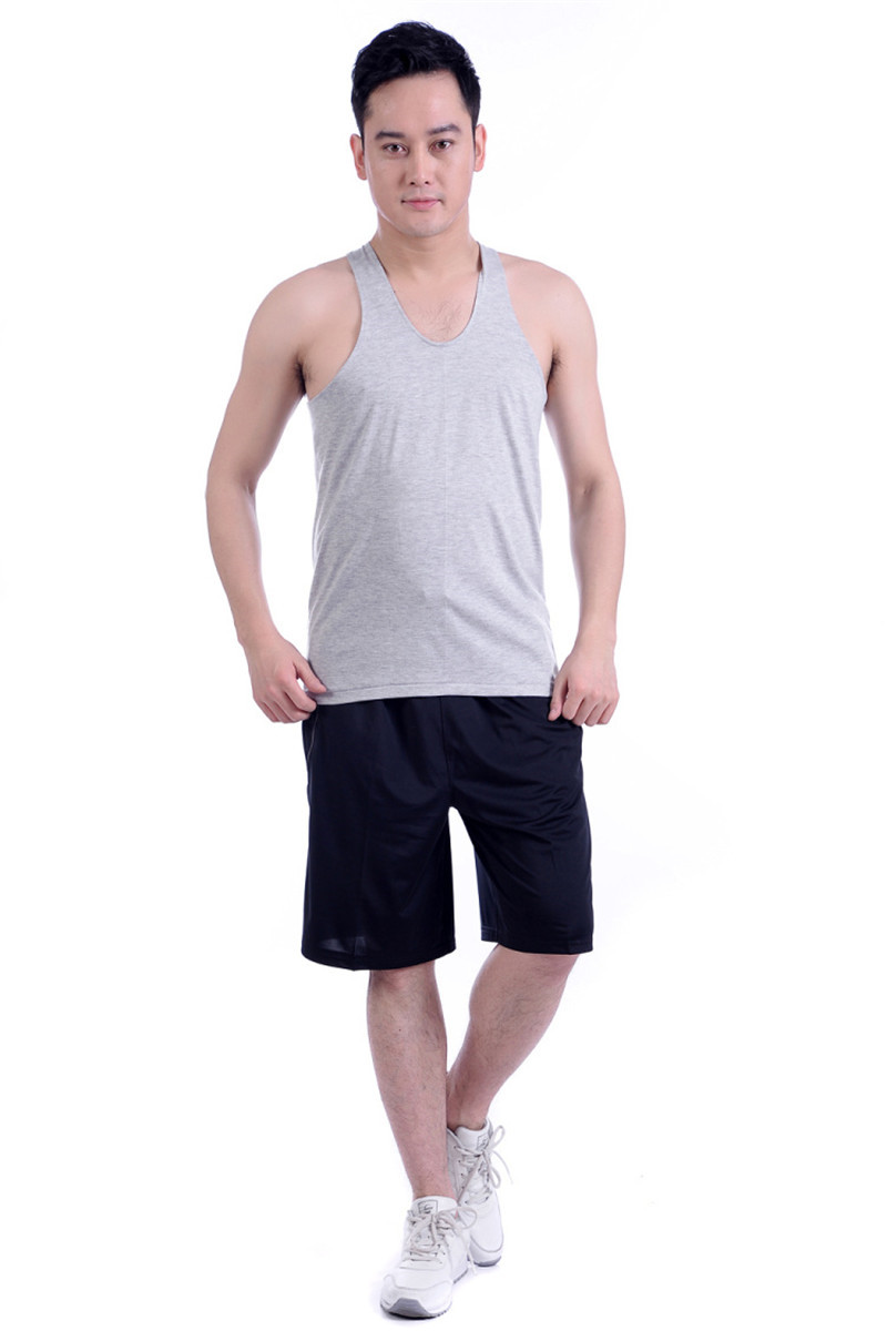 Ba-ring nam cotton vest người đàn ông trung niên lỏng bông rào cản mồ hôi-mặc ông già áo sơ mi mỏng mùa hè cũ