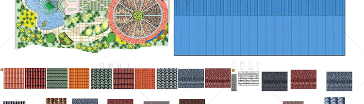 J05-园林景观彩平图PSD植物辅装PS后期立面平面图 原创设计...-7