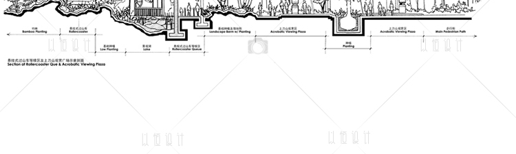 J28-景观剖面图手绘图效果图资料高清临摹细节图 原创设计...-21