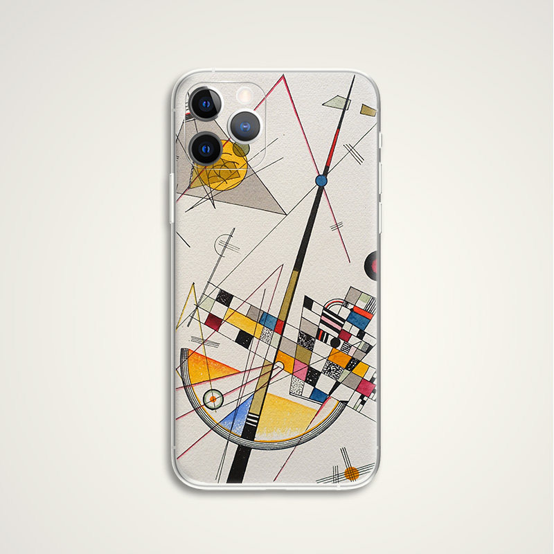 Vibrant Kandinsky Abstract Geometric Composition Art iPhone Case