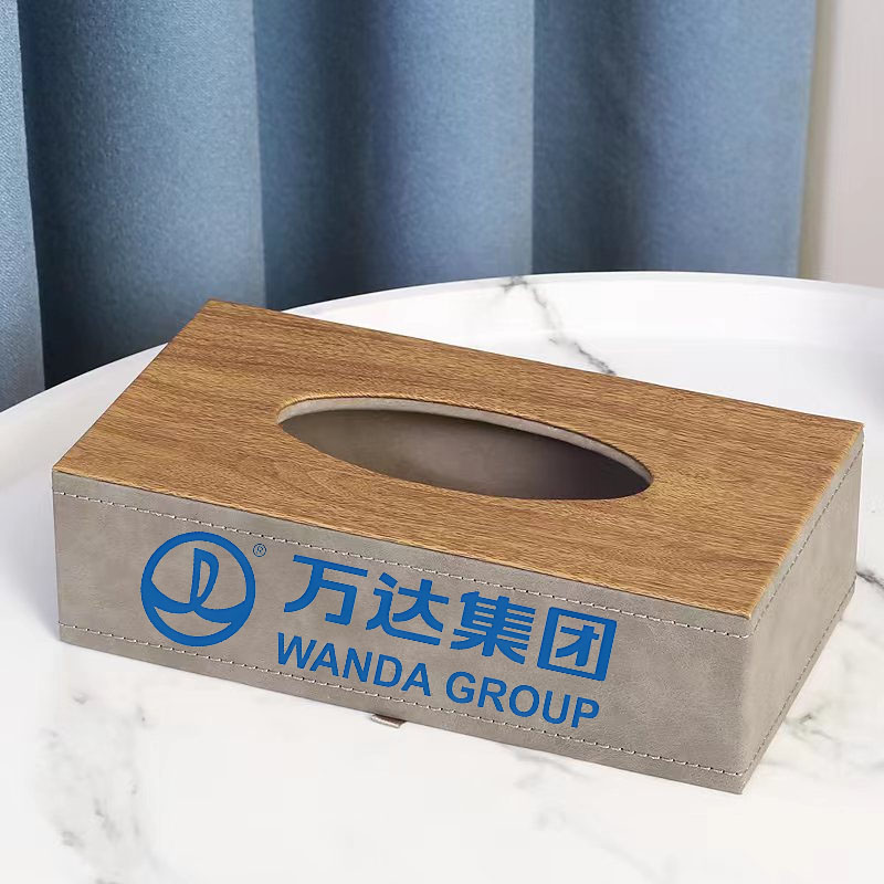 定制logo的欧式皮革纸巾盒:优雅设计融入现代生活