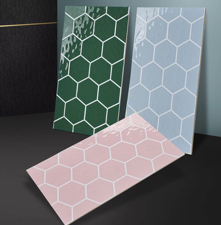 Nordic kitchen cosmetic room Makaron tile 300x600 pure colored inner wall tile pink color football personality