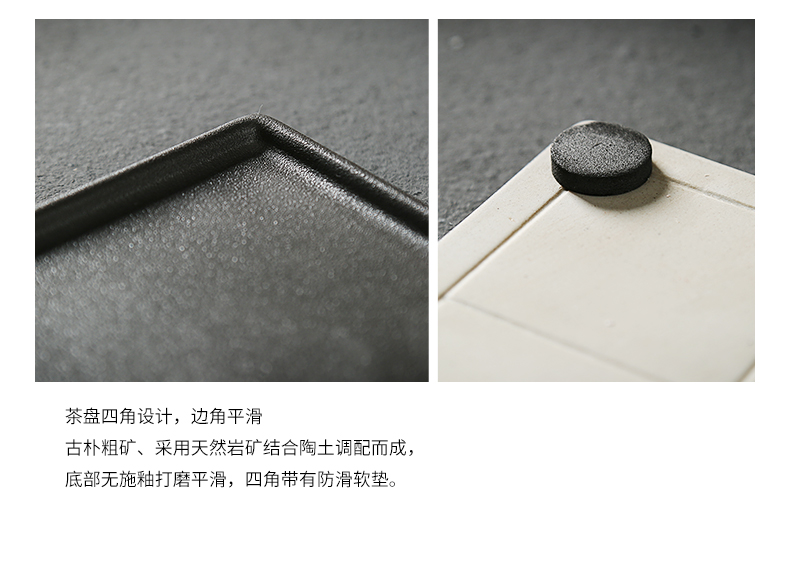 In building Japanese kung fu tea set of black suit household hand - made scenery teapot teacup set of zen dry mercifully
