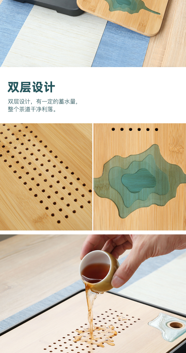 In building domestic Japanese office contracted dry tea tray ceramic teapot tea set the set of kung fu tea set