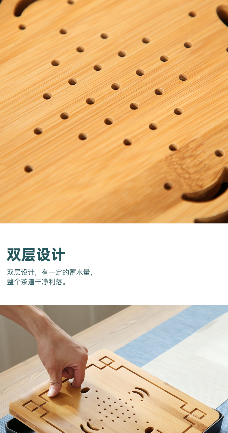 In building domestic Japanese office contracted dry tea tray ceramic teapot tea set the set of kung fu tea set