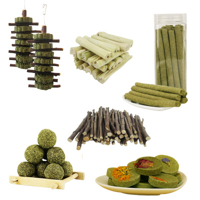 Pig Cat Mix 68 Sweet Bamboo Apple Branches Grass Pie Straw Brick Grinding Tooth Hamster Rabbit Guinea Grass Ball