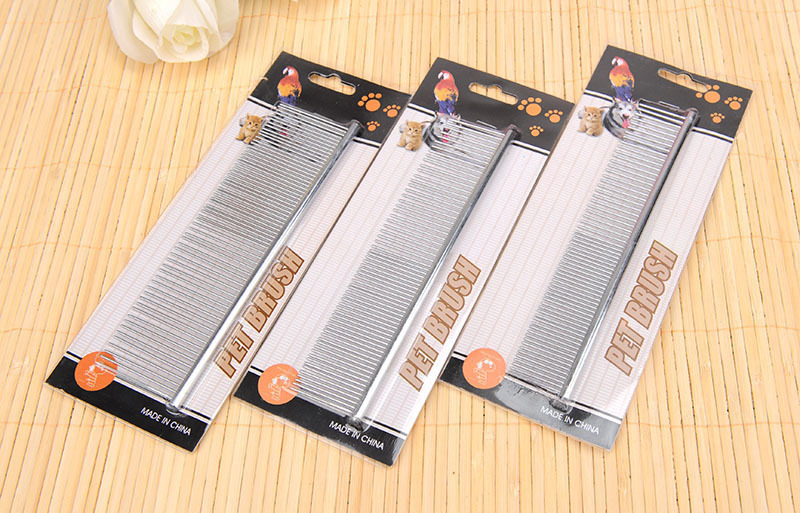 Mix 5 pieces of dog comb pet Combed Long Teeth Beauty Hair Comb Special Open Knot Comb Beauty Straight Row Comb