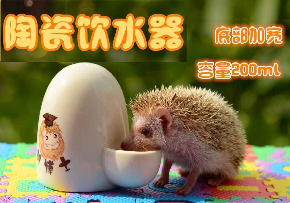  Ceramic Small Pet Automatic Drinker Hamster Mute Drinker Water Feeder Mini Hedgehog