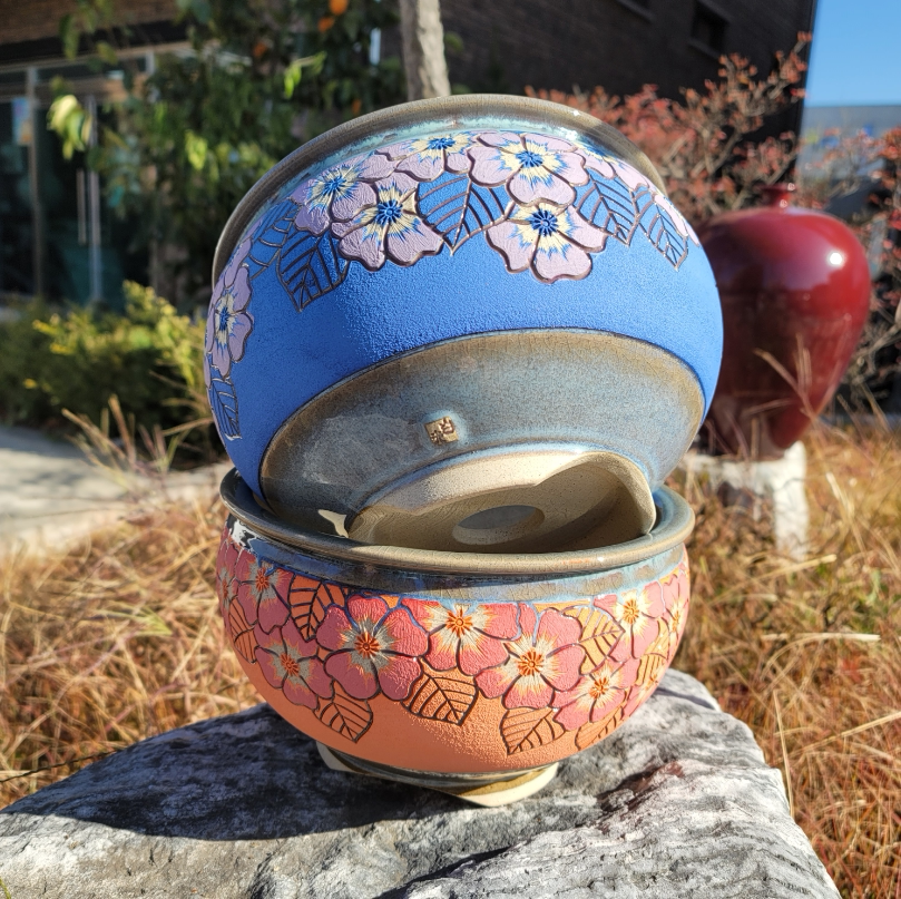 B (Taobao live)Kim sister fleshy Korean ceramics coarse pottery personality simple flower pot 0721 hyperlink 10