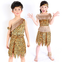 Childrens hunter costumes savage costumes African primitive tribal dance costumes Indian performance costumes