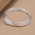 Vòng tay nữ bằng bạc. vòng tay đôi Vòng đeo tay Cuff