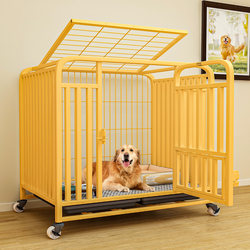 Large Pet Dog Cage, Small and Medium-Sized Dog Villa, Extra Large Free Space All-In-One Dog Cage with Toilet Training Cat and Dog Cage