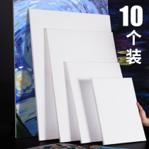 10 oil painting frame oil canvas acrylic pigment oil painting board cloth surface practice material blank beginner frame cotton cloth linoleth oil flower oil painting large painting material hand-painted tools postal painting wholesale