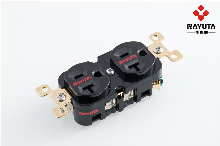 NAYUTA That YouHe American Wall plug-in gilded socket transparent black